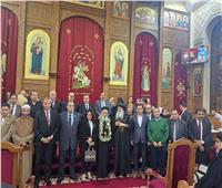 محافظ الغربية يشهد احتفالية اليوبيل الذهبي لسيامة القمص أرسانيوس بكنيسة ماري جرجس