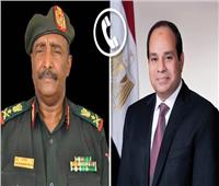 السيسي يجري اتصالا برئيس مجلس السيادة الانتقالي السوداني