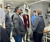 وكيل وزارة الصحة تتابع حالة اللاعب أحمد رفعت بالمستشفى