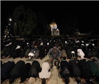 رغم القيود.. 40 ألف مصل برحاب المسجد الأقصى بتراويح رابع ليالي رمضان | صور