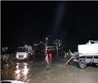 محافظ القليوبية يتابع أعمال شفط مياه الأمطار بمدن طوخ وشبين القناطر