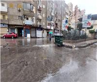 هطول أمطار غزيرة على مدن ومراكز محافظة الغربية