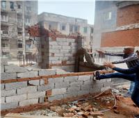 إزالة 6 حالات بناء مخالف في الإسكندرية