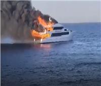 حريق بمركب سياحي في الغردقة.. وإنقاذ 10 مصابين من الغرق