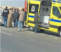 إصابة أسرة مكونة من 5 أشخاص في حادث انقلاب سيارة ملاكي في بني سويف  