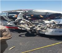 مصرع ثلاثة وإصابة 11 في حادث تصادم سيارتين بجنوب سيناء 