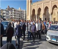  تشييع جثمان والدة محافظ الغربية بمسجد السيد البدوي في طنطا بحضور الآلاف