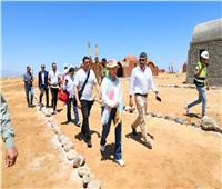 وزيرة البيئة تتفقد الأعمال الإنشائية لقرية الغرقانة بجنوب سيناء