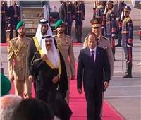 الرئيس السيسي يستقبل ملك البحرين حمد بن عيسى آل خليفة