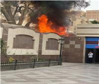 نشوب حريق في 3 محال بجوار مترو حلوان
