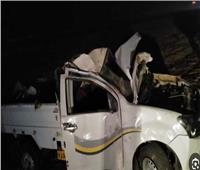 إصابة 8 أشخاص في حادث انقلاب سيارة ربع نقل بالمنيا 