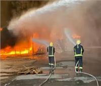 السيطرة على حريق هائل داخل مصنع ملابس بمدينة نصر