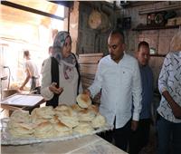 ضبط محل جزارة يجمع خبز مدعم بالمخالفة للقانون في المنوفية