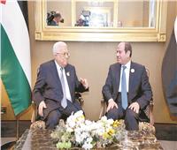 الرئيس السيسي يؤكد دعم مصر للقيادة الفلسطينية