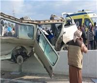 مصرع شخصان وإصابة آخر في حادث تصادم بالطريق الصحراوي في المنيا