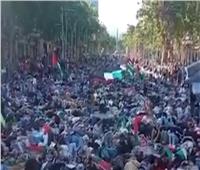 اعتصام ومظاهرات حاشدة في برشلونة تنديدًا بالحرب المستمرة على غزة