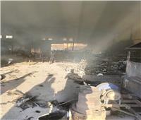 نشوب حريق هائل داخل مصنع ببدر| صور