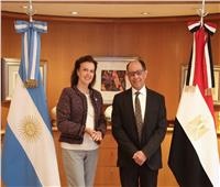 وزيرة الخارجية الأرجنتينية تستقبل السفير المصري في بوينس أيرس