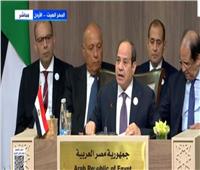 السيسي: مصر تطالب اسرائيل بالتوقف عن استخدام سياسة التجويع ضد الفلسطينيين