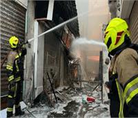 الحماية المدنية تسيطر على حريق اندلع داخل مخزن بمدينة 6 أكتوبر