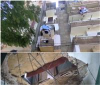 إصابة 4 أشخاص في انهيار أجزاء بعقارين بمنطقة محرم بك في الإسكندرية