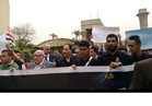 مسيرة سلمية للتنديد بالإرهاب من داخل جامعة عين شمس