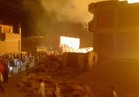 الحماية المدنية تسيطر على حريق هائل بمصنع كتان بالغربية