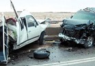 مصرع 7 أشخاص وإصابة 5 في حادث تصادم على الطريق الصحراوي بسوهاج