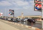 كثافات مرورية بمحور الثورة بمصر الجديدة بسبب كسر ماسورة مياه