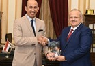 رئيس جامعة القاهرة يستقبل المستشار الثقافي السعودي بالقاهرة