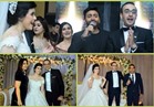 صور| تامر حسني وبوسي وعدوية نجوم زفاف «انطوان ومريم»