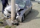 مصرع طالب في حادث تصادم سيارة بالفيوم