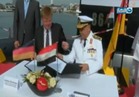 فيديو| توقيع بروتوكول بين مصر وألمانيا خلال مراسم تسليم "الغواصة 209"