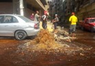 انفجار ماسورة مياه رئيسية بمنطقة الاستاد بطنطا 
