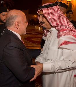خادم الحرمين يُستقبل رئيس وزراء العراق
