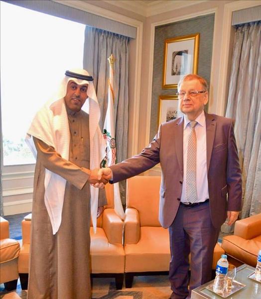 رئيس البرلمان العربي والسفير الروسي