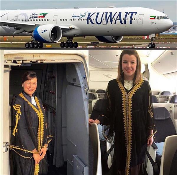 مضيفات طيران بالخطوط الجوية الكويتية 