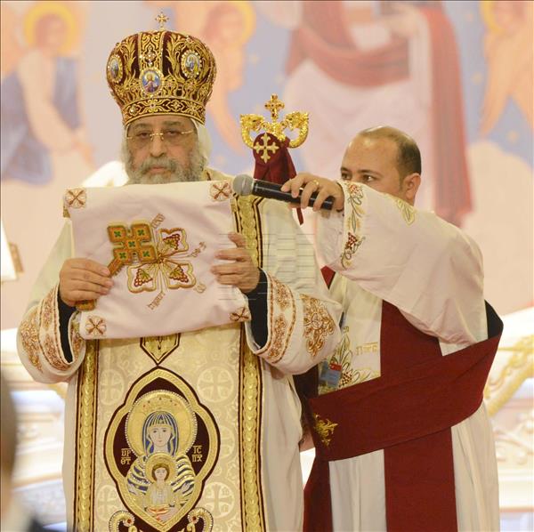 البابا تواضروس خلال قداس الميلاد - تصوير: أسامة منازع