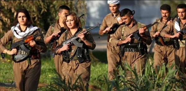 صورة لمجندين حزب العمال الكردستاني بينهم فتيات