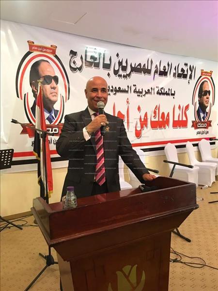 عادل حنفي المتحدث الاعلامي  نائب رئيس الاتحاد العام للمصريين بالسعودية