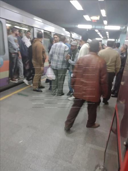 أثناء تعطل المترو