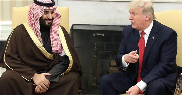ولي العهد السعودي محمد بن سلمان والرئيس الأمريكي دونالد ترامب