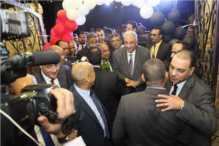 نقيب المحامين خلال افتتاح مقر فرعية شمال الجيزة