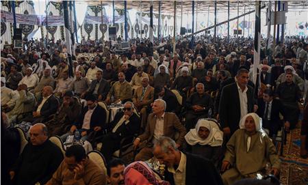 73 قبيلة عربية تؤيد الرئيس السيسي في مؤتمر حاشد بالشرقية