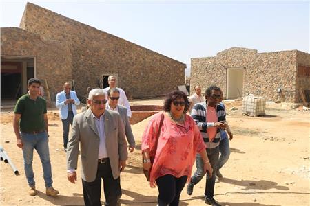 وزير الثقافة تتفقد أعمال تطوير قصر الثقافة بشرم الشيخ