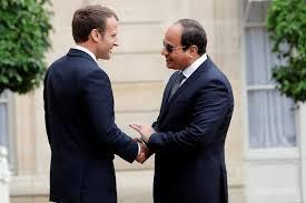 الرئيس عبد الفتاح السيسي والرئيس الفرنسي إيمانويل ماكرون