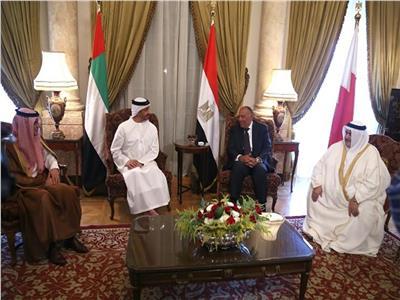 وزراء خارجية مصر والسعودية والإمارات والبحرين - أرشيفية