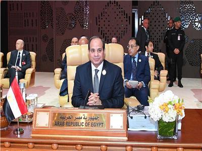 الرئيس عبد الفتاح السيسي خلال القمة العربية