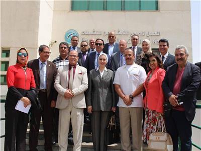 نواب لجنه الشباب والرياضه في استضافةالمعمل المصري الدولي  لمكافحة المنشطات 