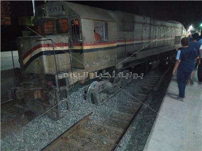 خروج قطار «الزقازيق - طنطا» عن القضبان دون وقوع وفيات